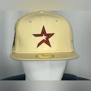 New Houston Astros New Era Fitted Baseball Hat Cap 7 5/8